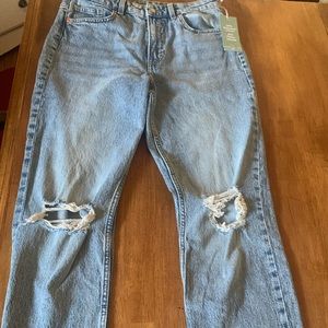 vintage straight, high waisted jeans